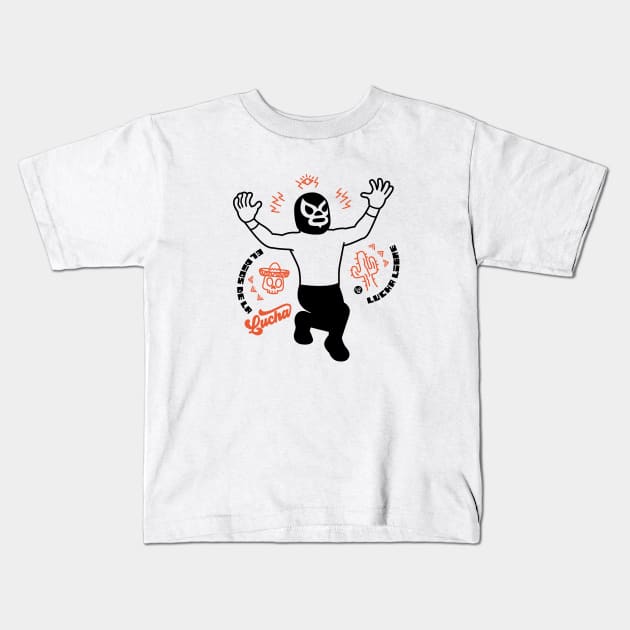 EL DIOS DE LA LUCHA LIBRE#2 Kids T-Shirt by RK58